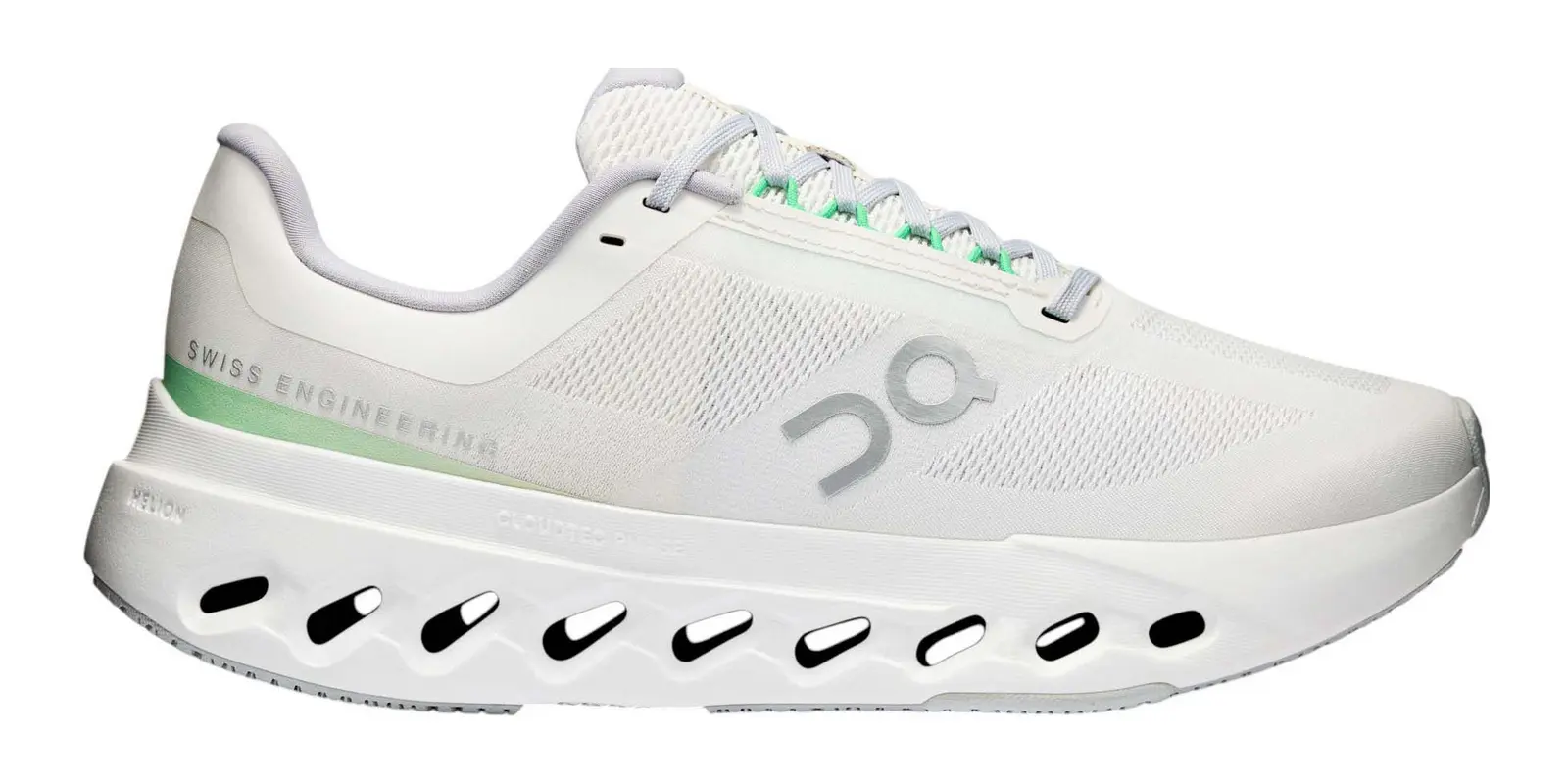 On Cloudsurfer Next in Ivory / White