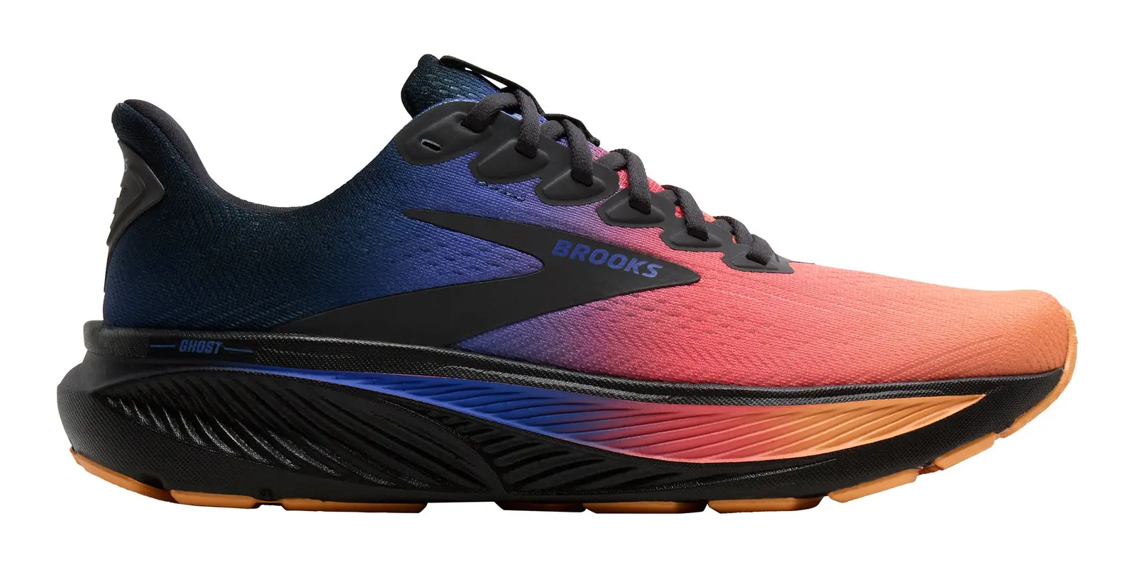 Brooks Ghost 17 in Navy / Orange