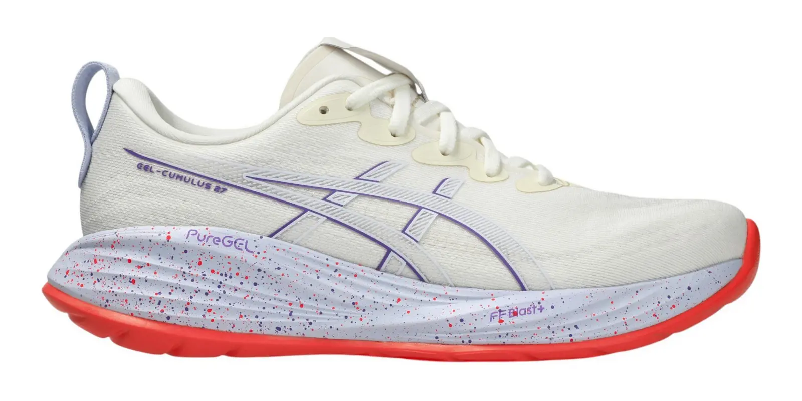ASICS GEL-Cumulus 27 in Cream / Purple