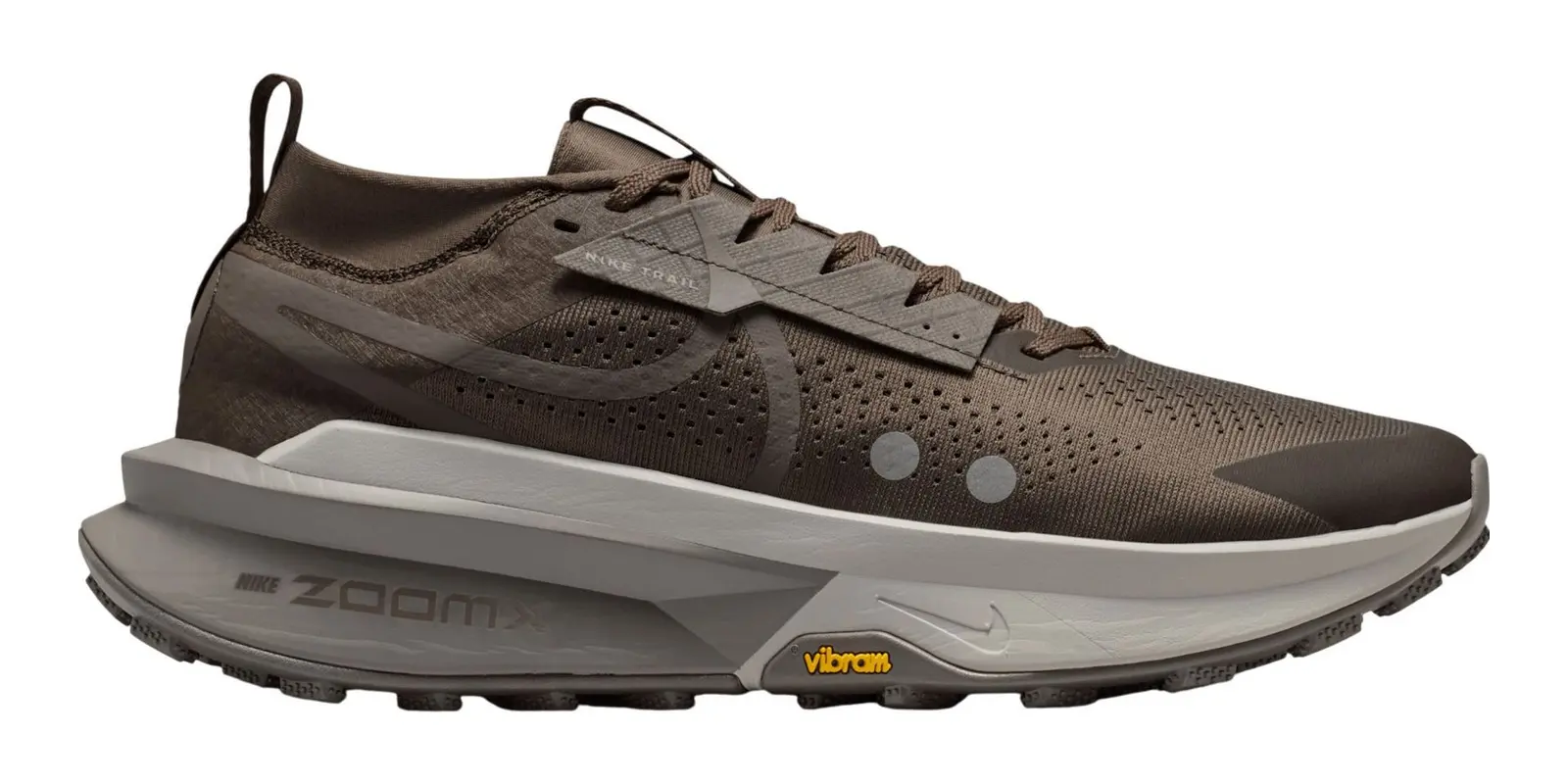 Nike Zegama Trail 2 in Iron / Stone / Cave Stone / Grey / Orange
