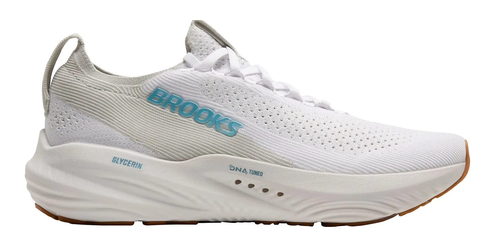 Brooks Glycerin Stealthfit 22 in White / Oyster / Blue