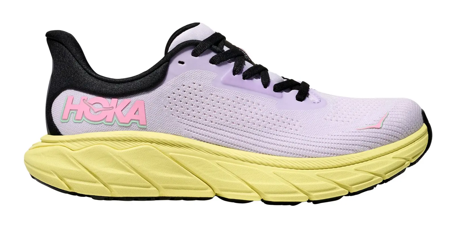 HOKA Arahi 7 in Purple / Yellow