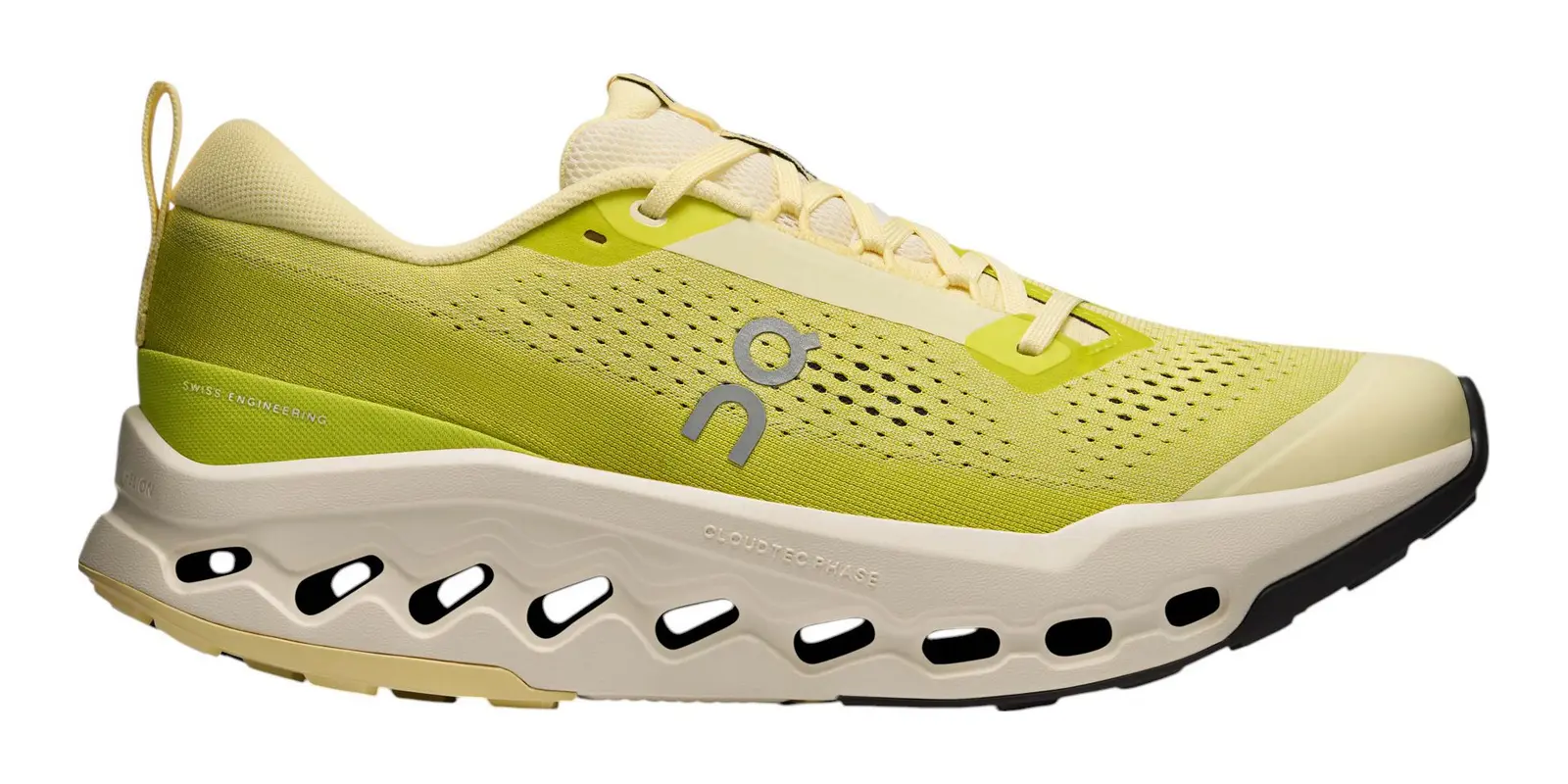 On Cloudsurfer Trail 2 in Ivory / Lime