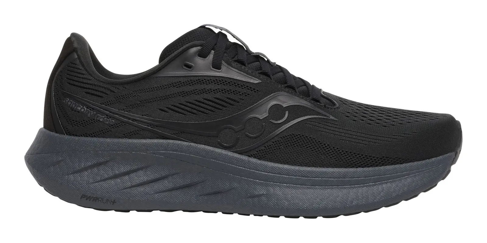 Saucony Ride 18 in Blackshadow