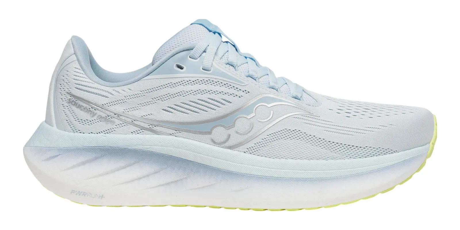 Saucony Ride 18 in Light Blue / Grey