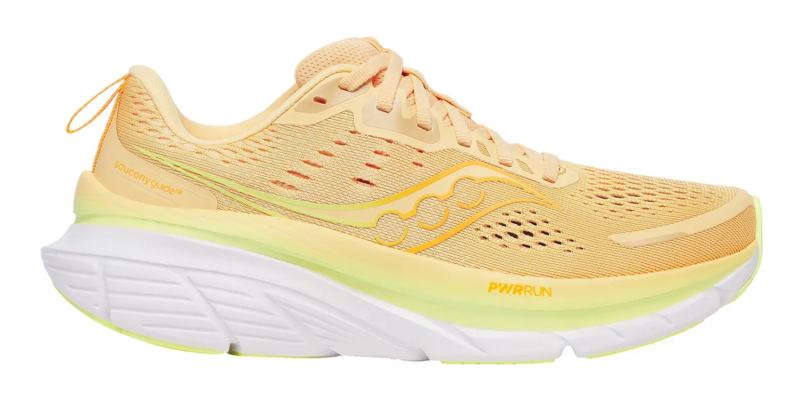 Saucony Guide 18 in Pink / Lime