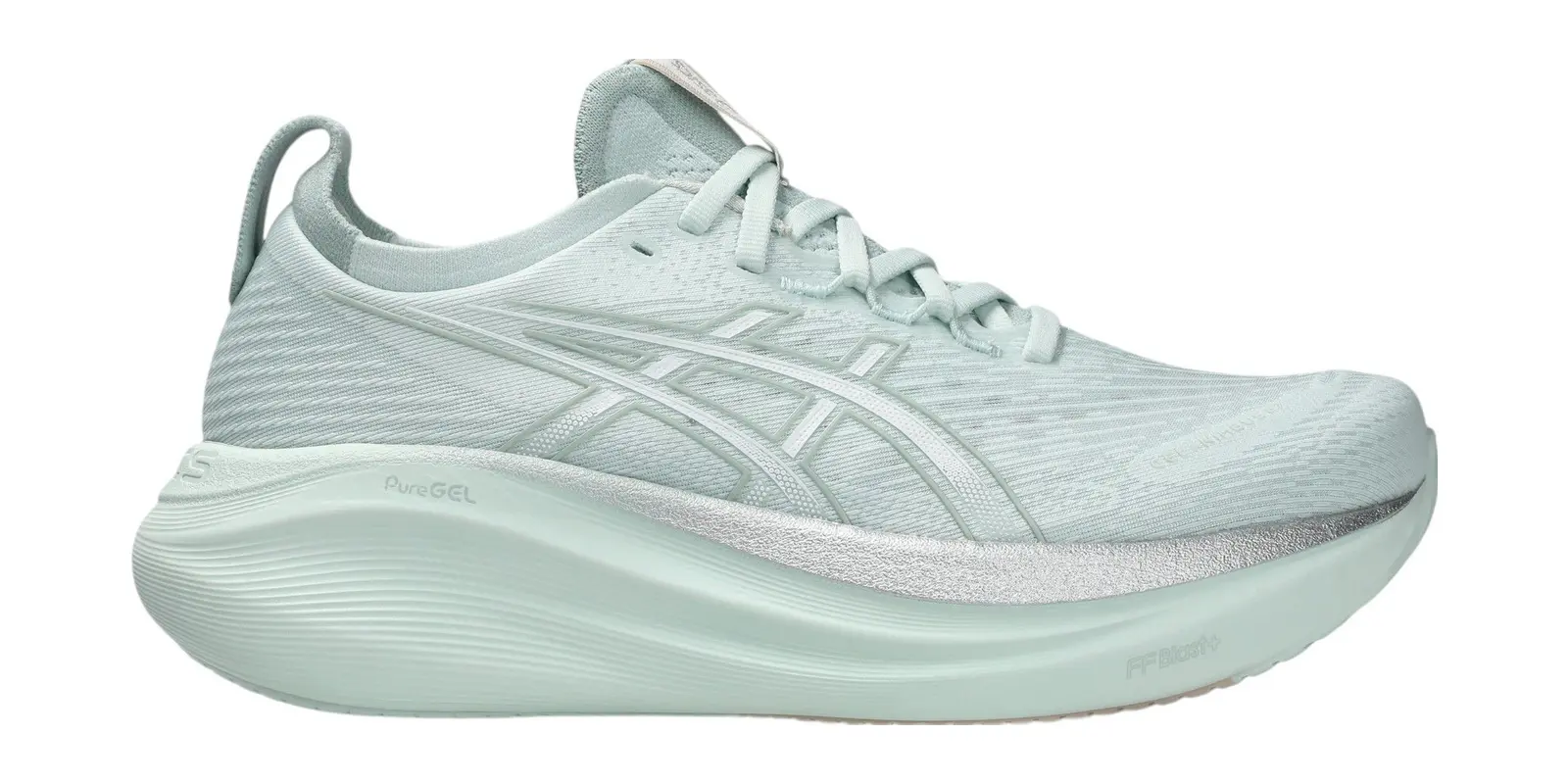 ASICS GEL-Nimbus 27 in Aqua / White