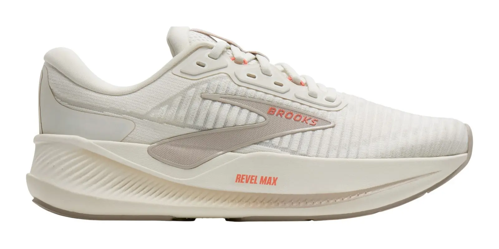 Brooks Revel Max in White / Beige