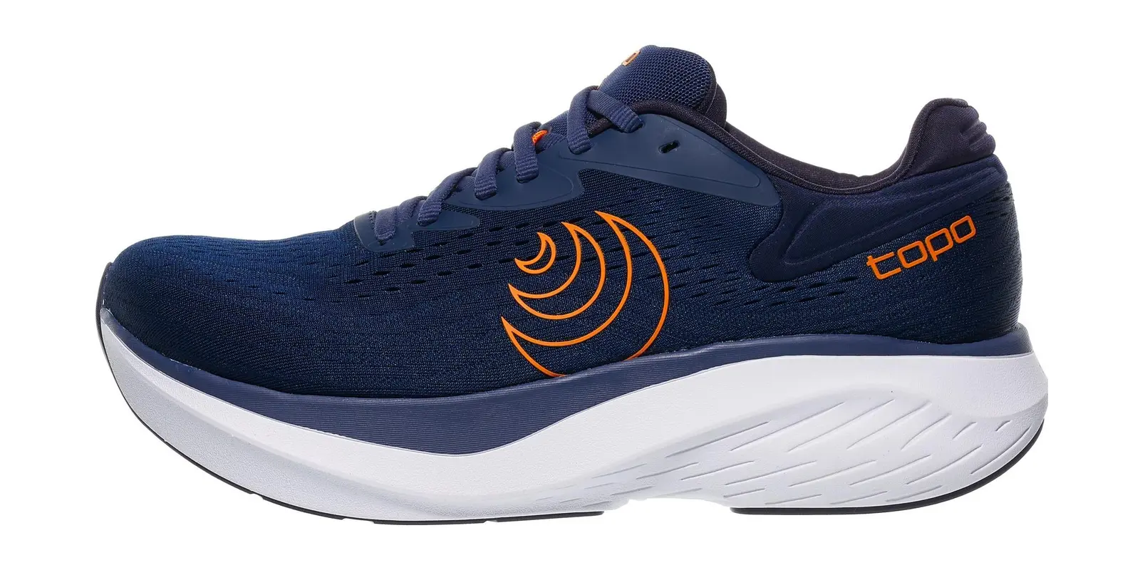 Topo Athletic Atmos 2 in Navy / Orange