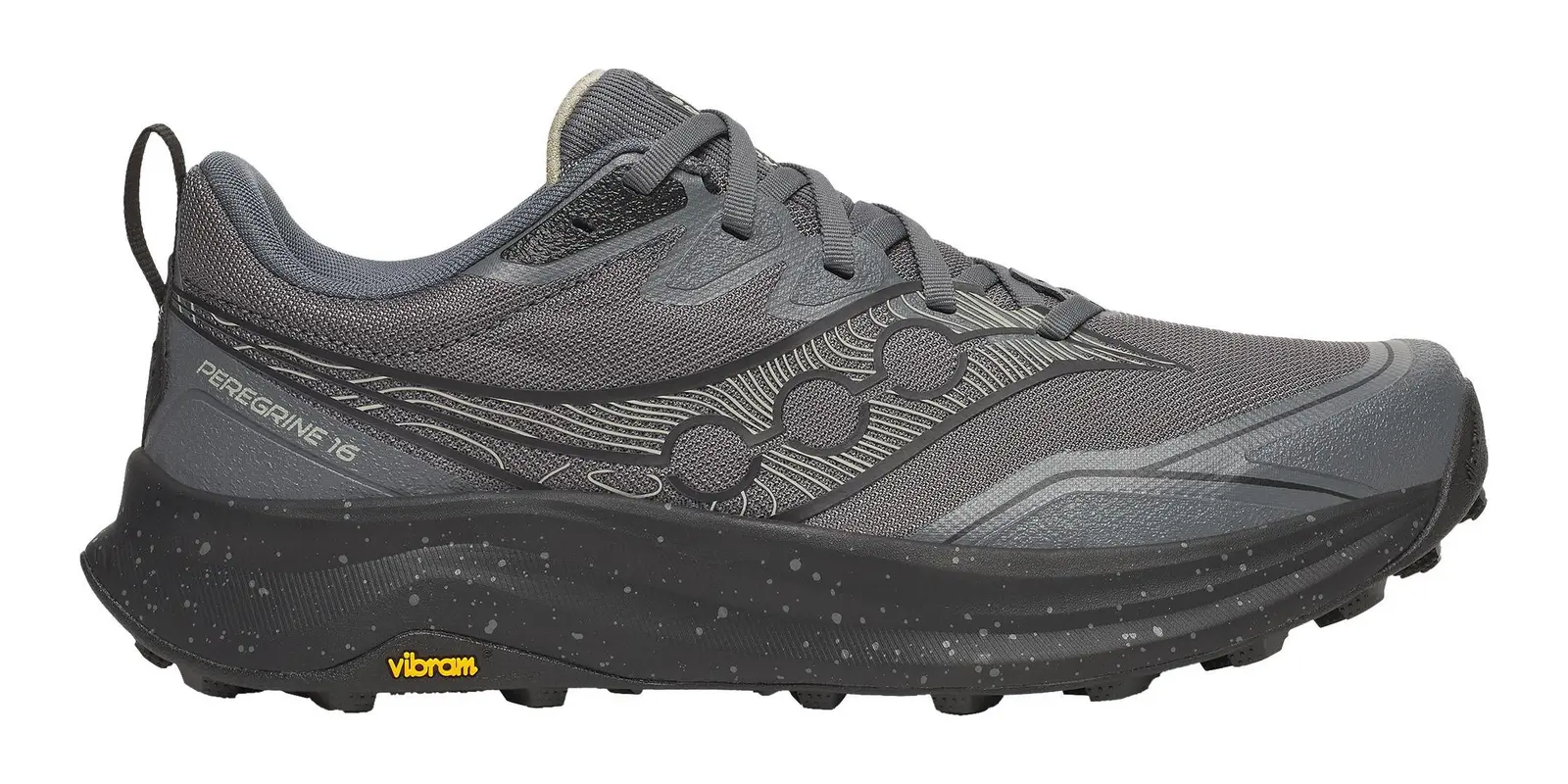 Saucony Peregrine 16 in Carbon / Black