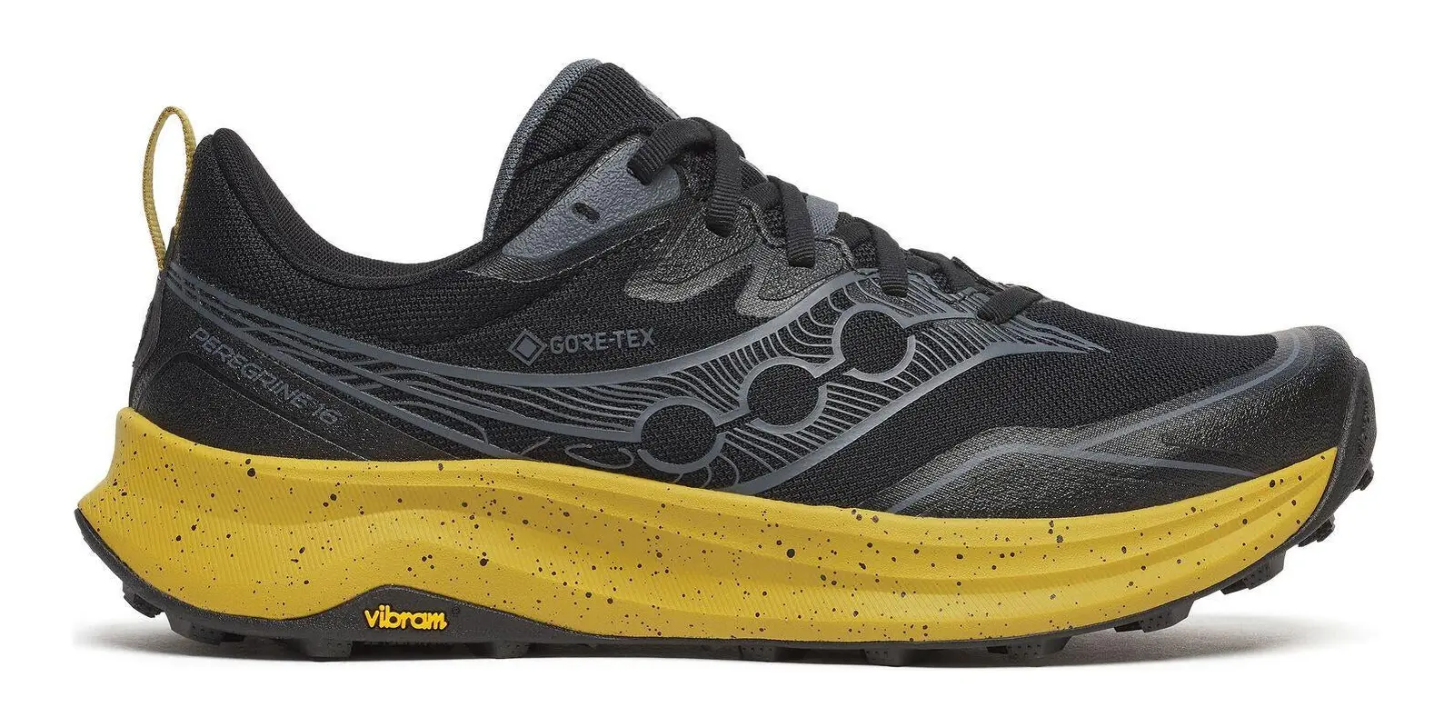 Saucony Peregrine 16 in Black / Oil
