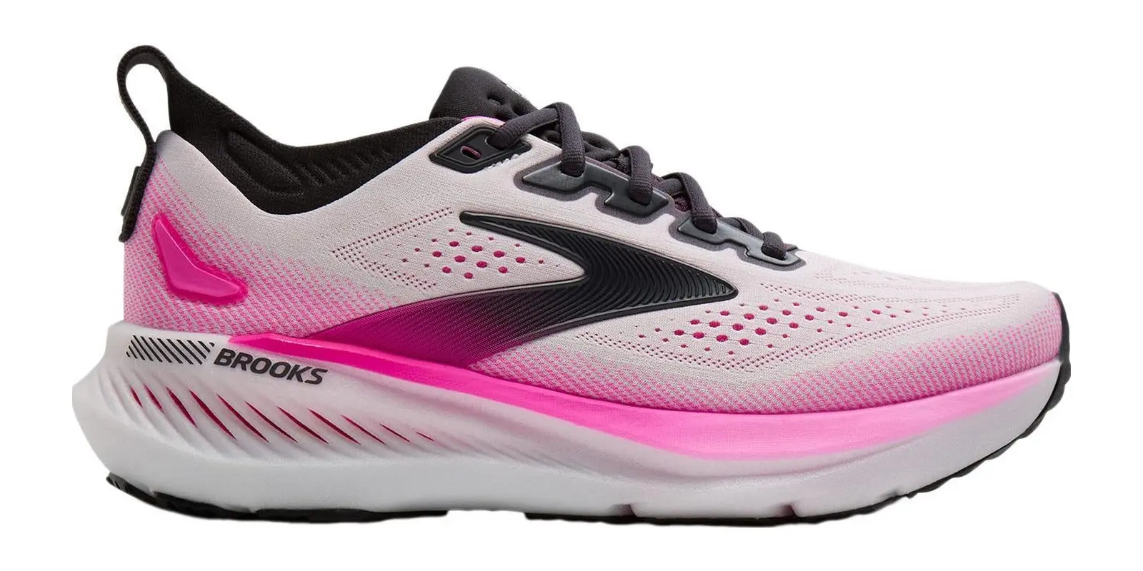 Brooks Glycerin GTS 23 in White / Phantom / Pink