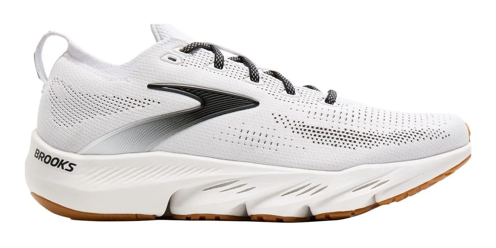 Brooks Glycerin Flex in White / Black / Biscuit