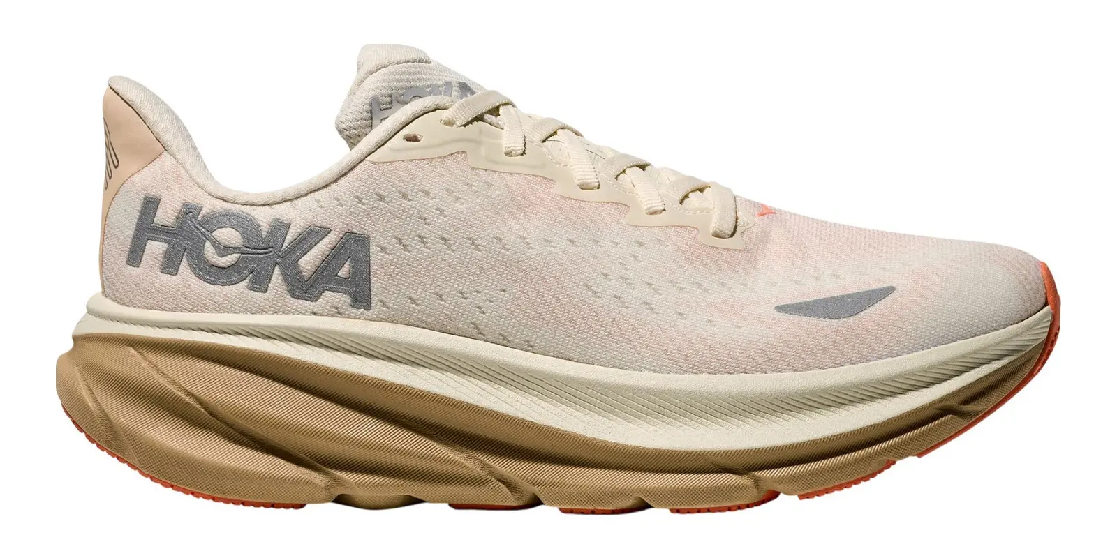 HOKA Clifton 9 in Eggshell / Khaki