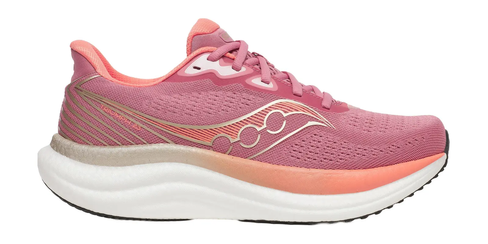 Saucony Triumph 23 in Mauve / Black
