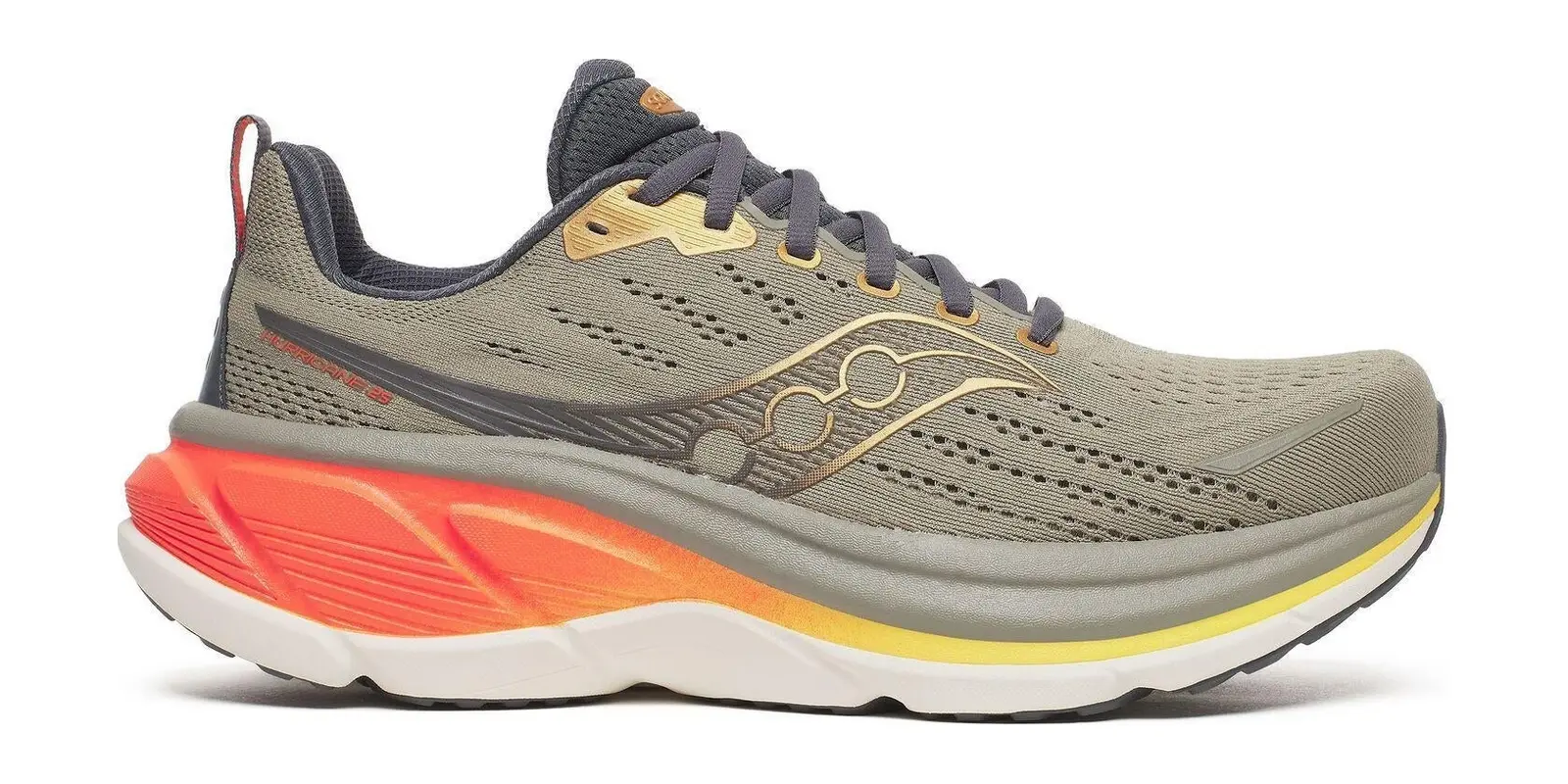 Saucony Hurricane 25 in Laurel / Fire