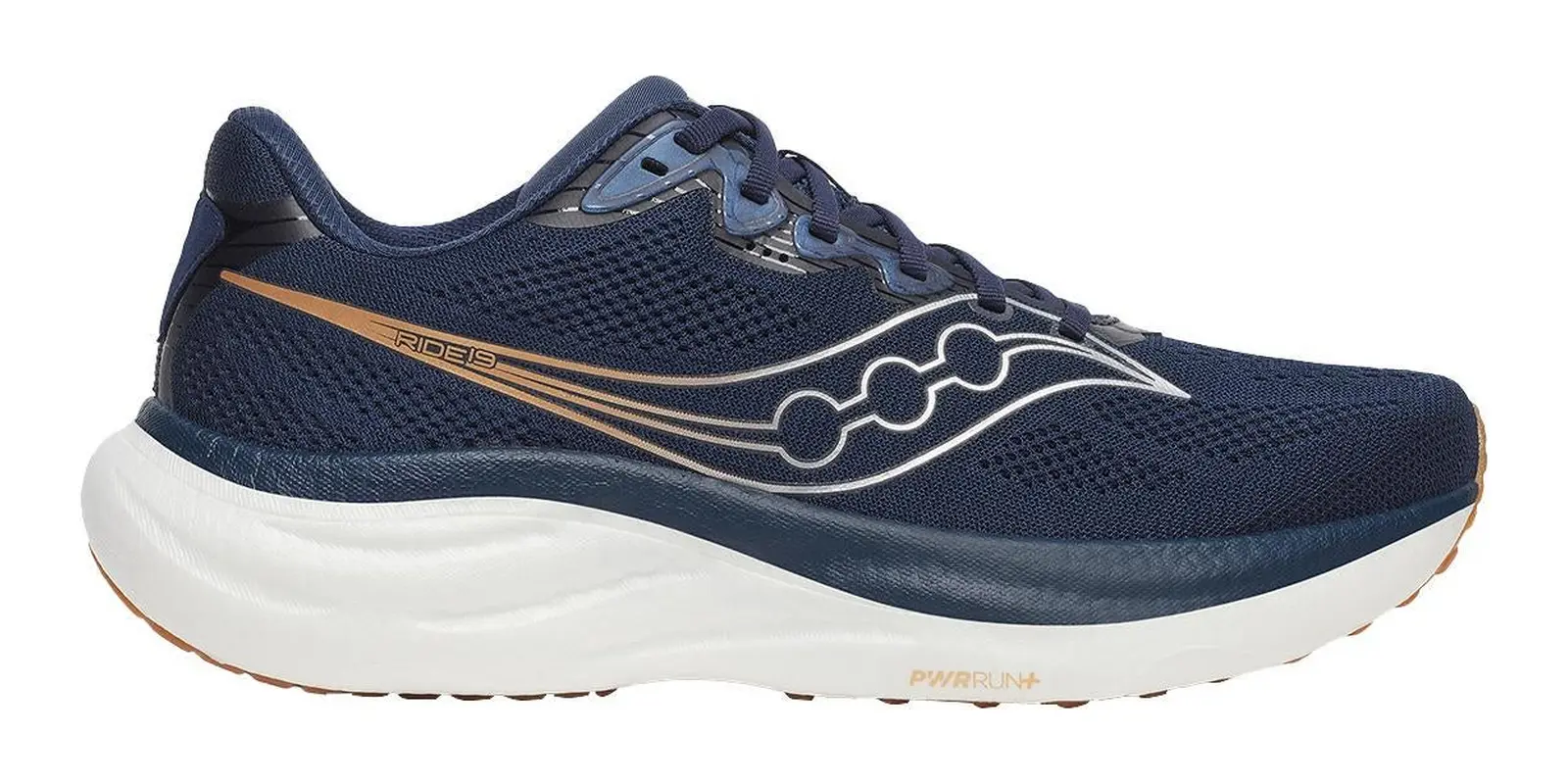 Saucony Ride 19 in Navy / Gum