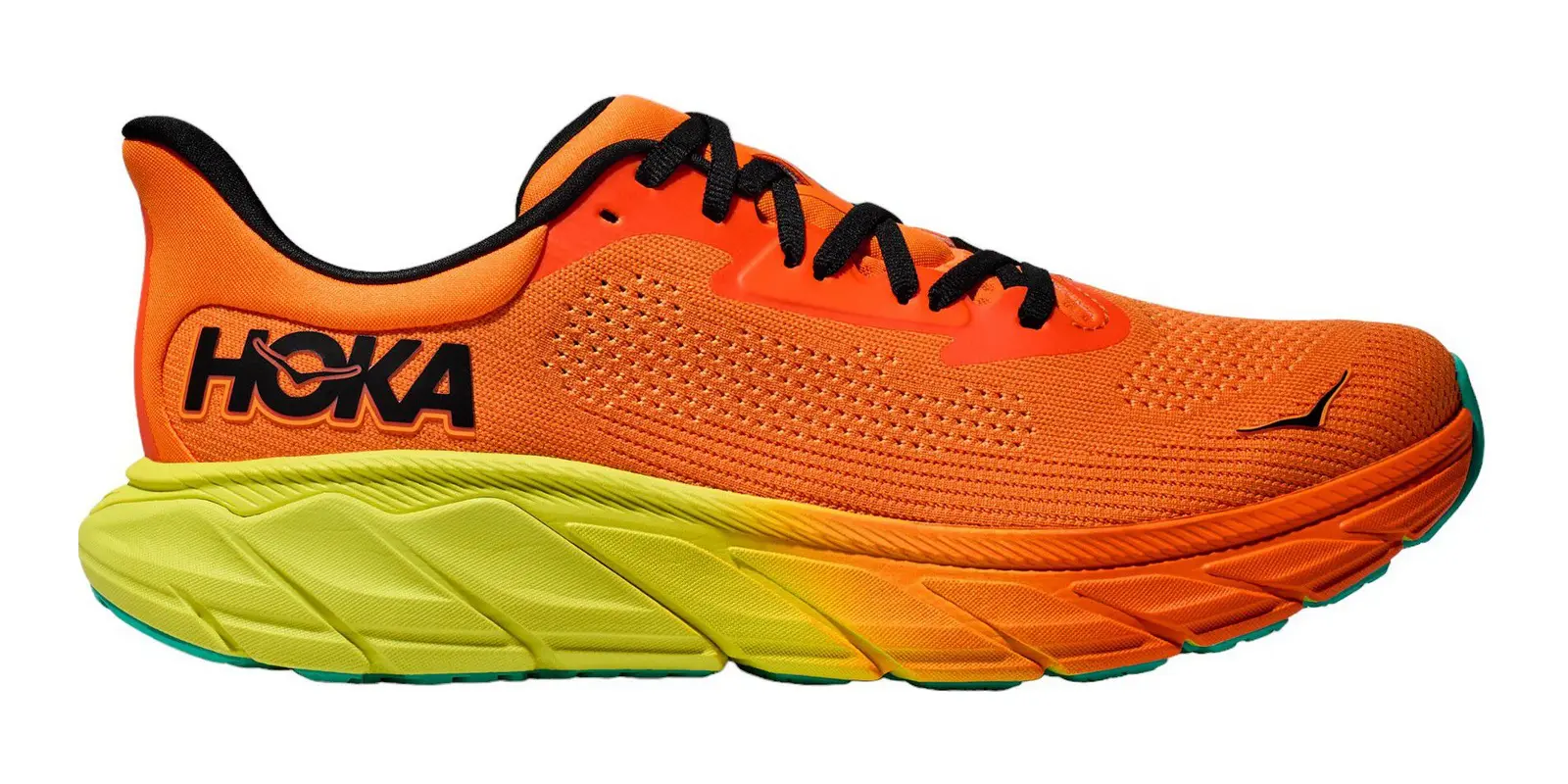 HOKA Arahi 7 in Electric Tangerine / Black