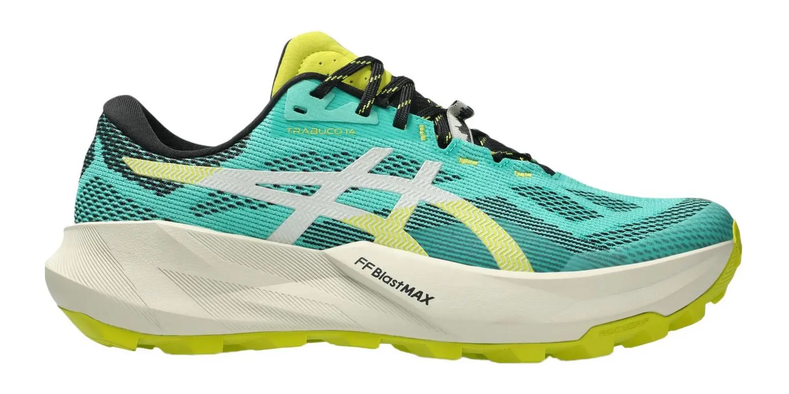 ASICS Trabuco 14 in Aurora Green / Light Dust