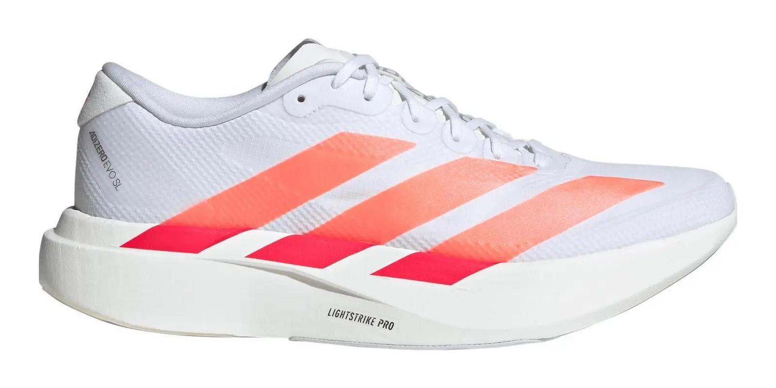 adidas adizero Evo SL in White / Orange / Red