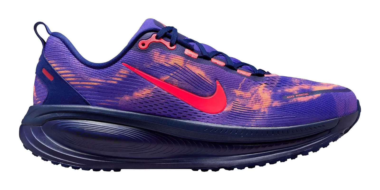 Nike Vomero 18 in Indigo Burst / Hot Lava / Blue Void