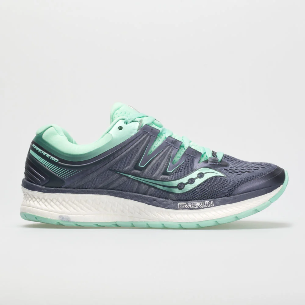 Saucony Hurricane ISO 4 in Grey / Aqua