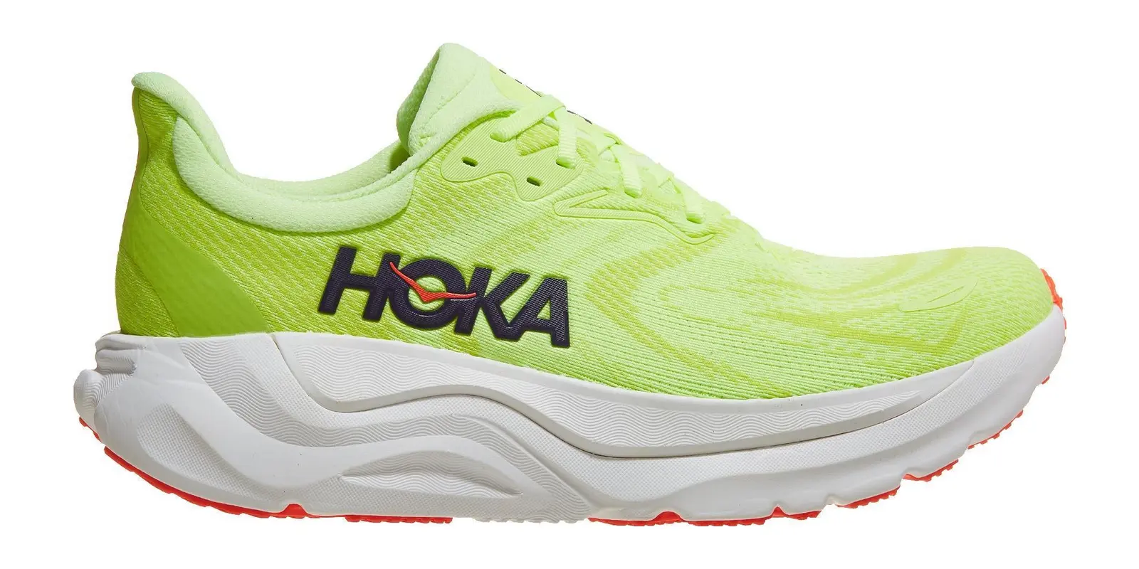 HOKA Arahi 8 in Neon Yuzu / Neon Flame