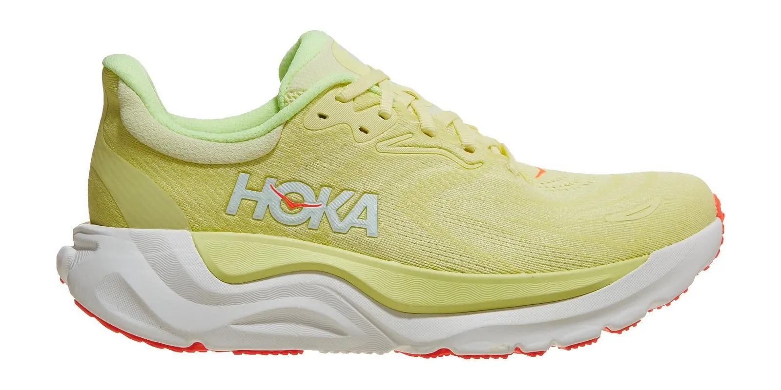 HOKA Arahi 8 in Sunlight / Neon Yuzu