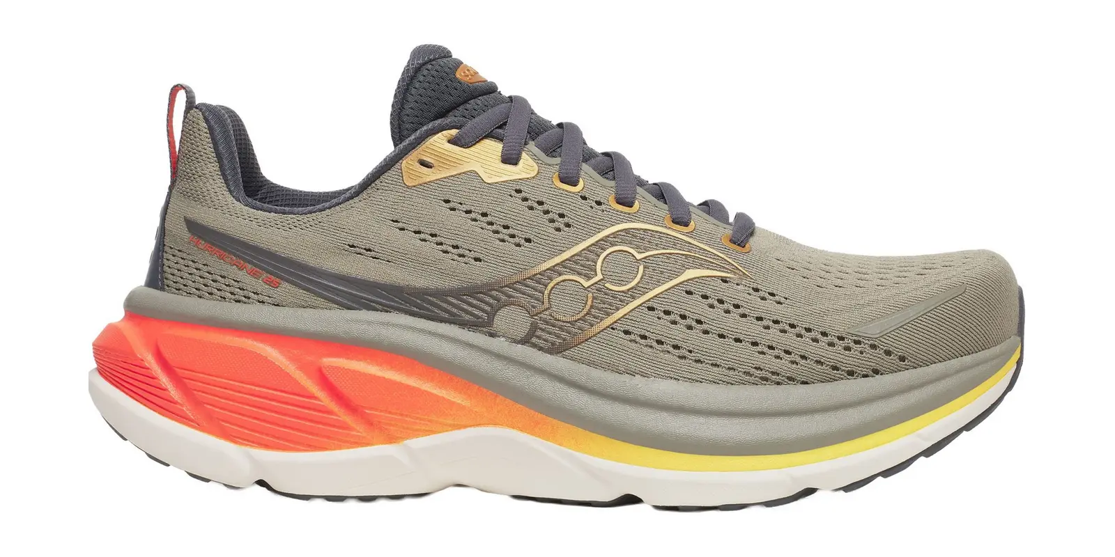 Saucony Hurricane 25 in Laurel / Fire
