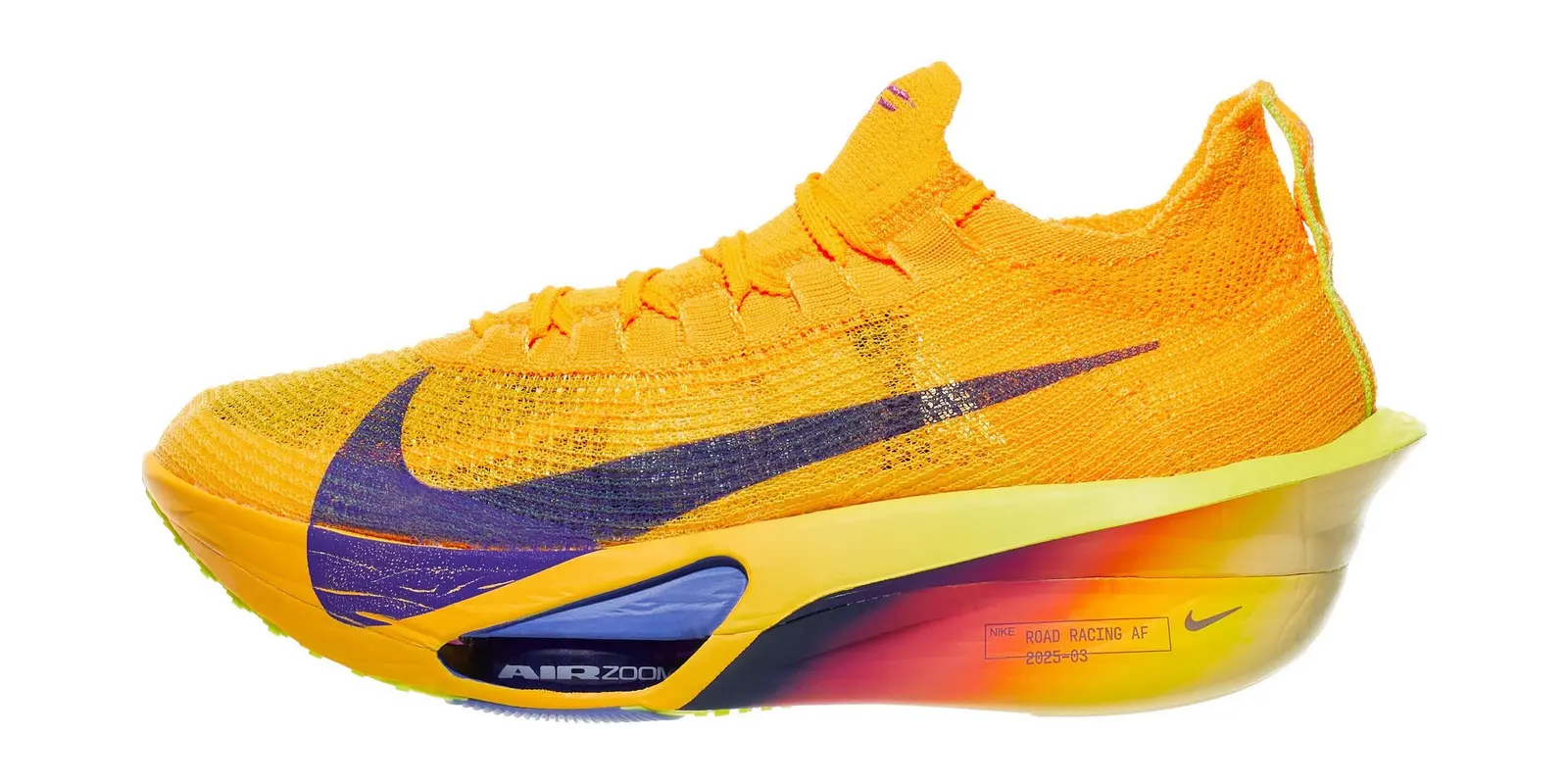 Nike Alphafly Next% 3 in Orange / Indigo / Citron