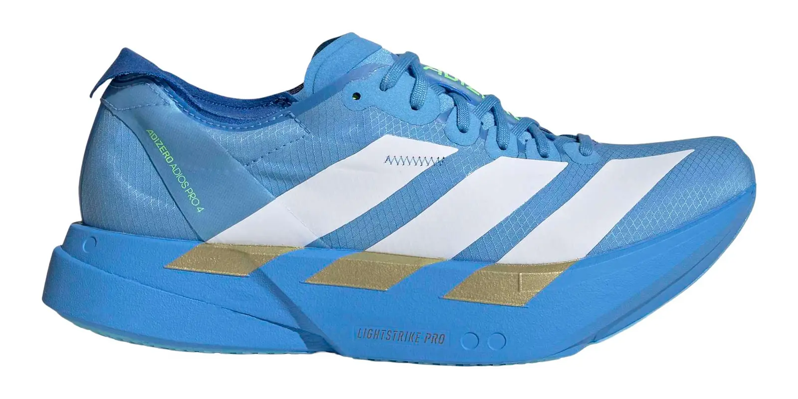adidas adizero Adios 4 in White / Lime Burst