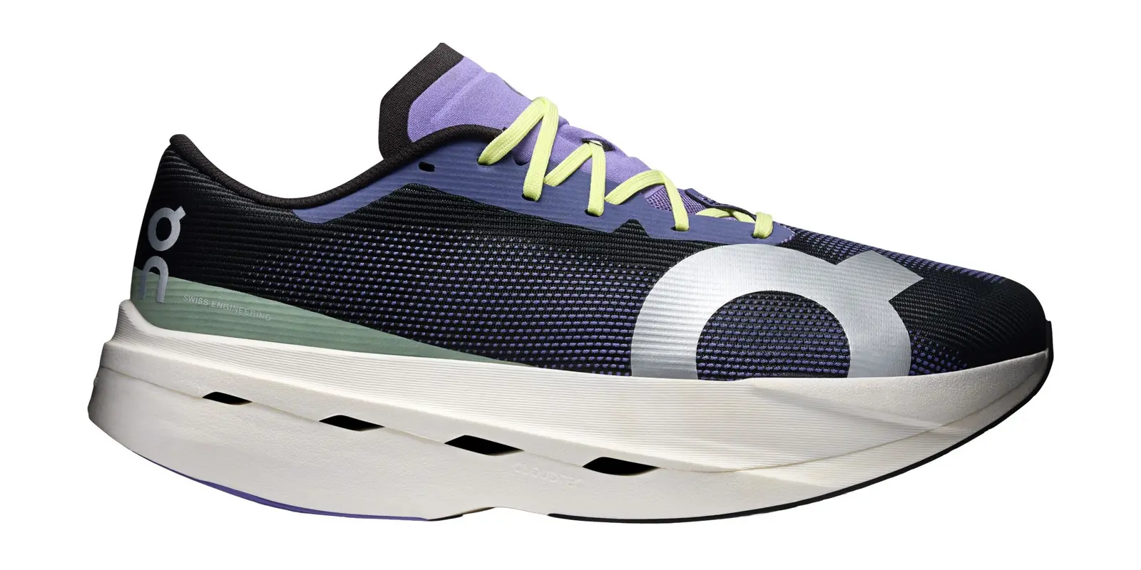 On Cloudboom Volt in Black / Juniper