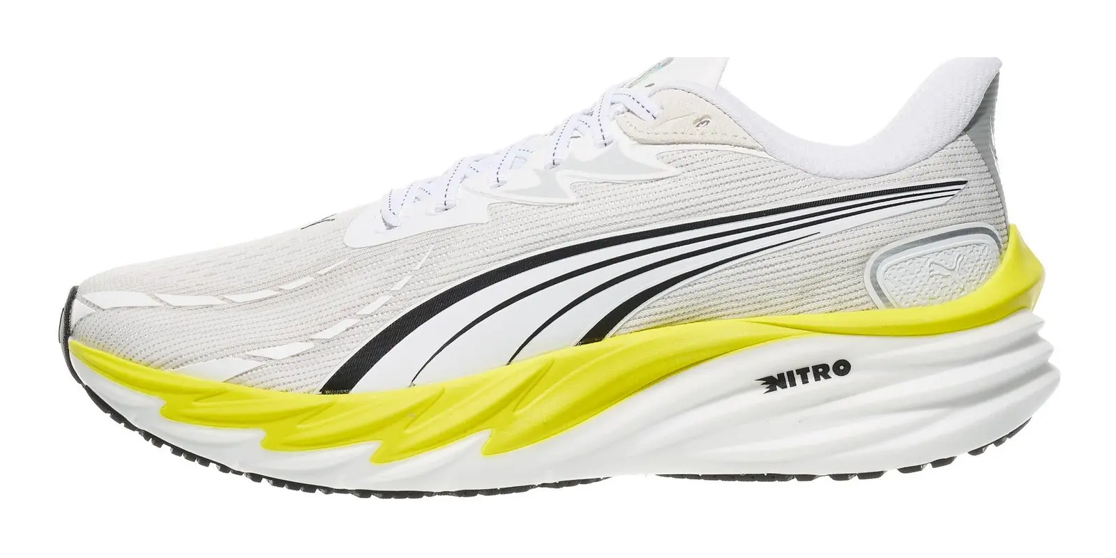 PUMA Velocity Nitro 4 in White / Lux Lime