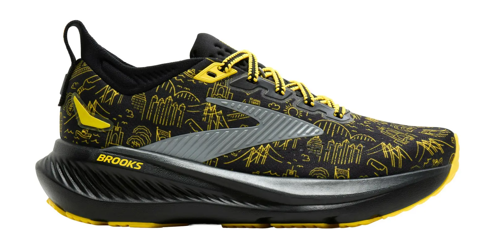 Brooks Glycerin 23 in Yellow / Black / Steel