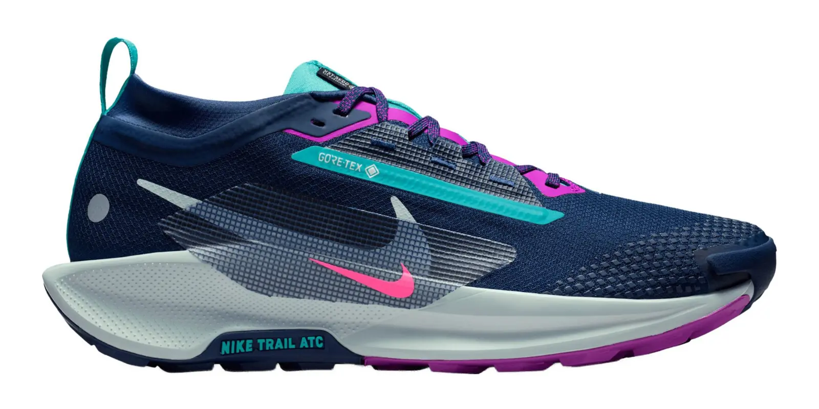 Nike Pegasus Trail 5 in Midnight Navy / Glacier Blue / Hyper Pink
