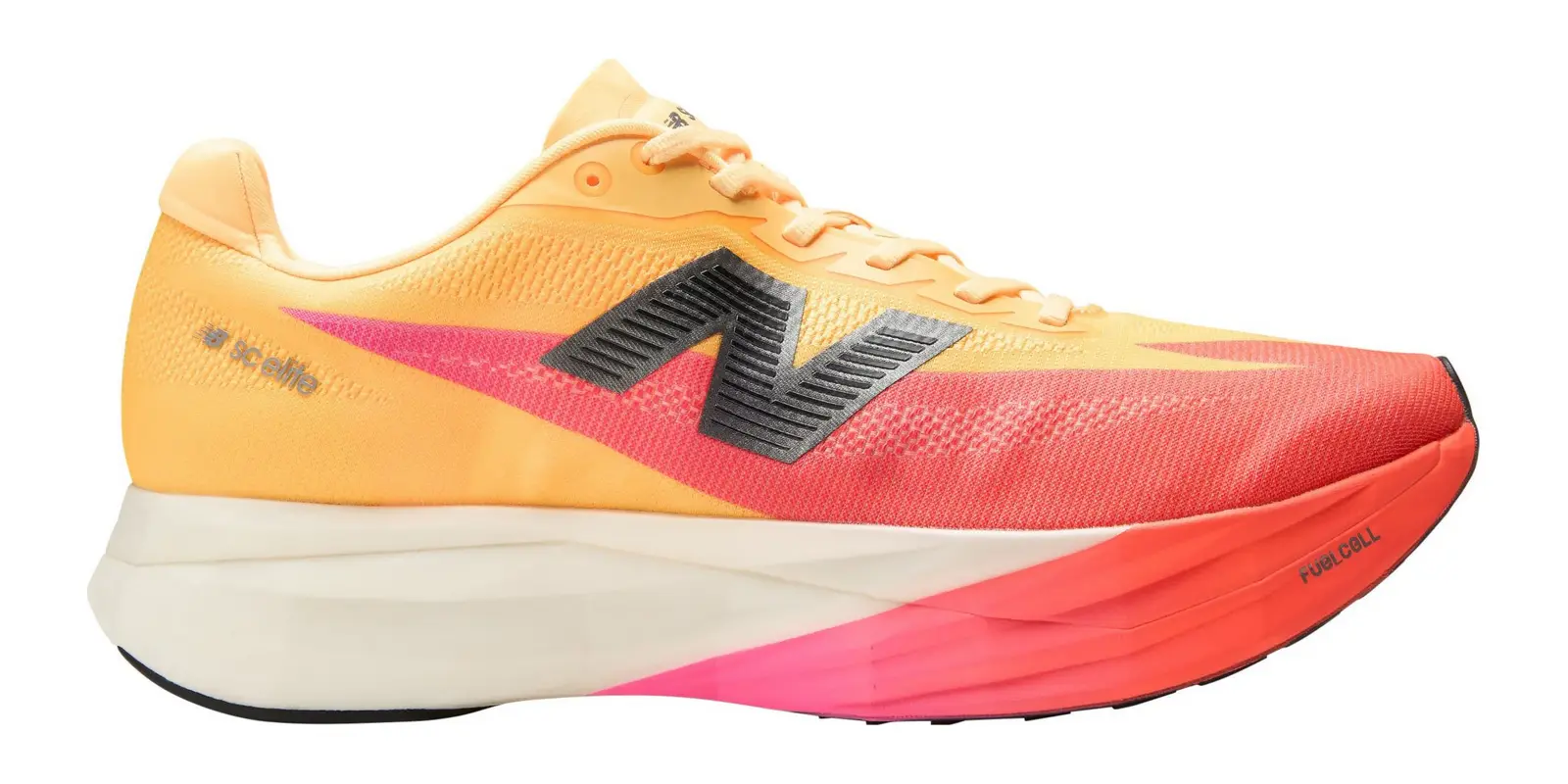 New Balance FuelCell SuperComp Elite v3 in Tangerine Heat / White Peach