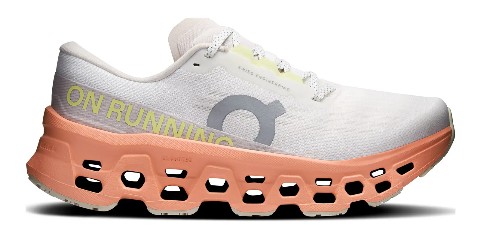 On Cloudmonster 3 in Ivory / Sunstone