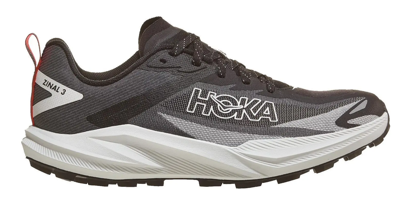 HOKA Zinal 3 in Black / White