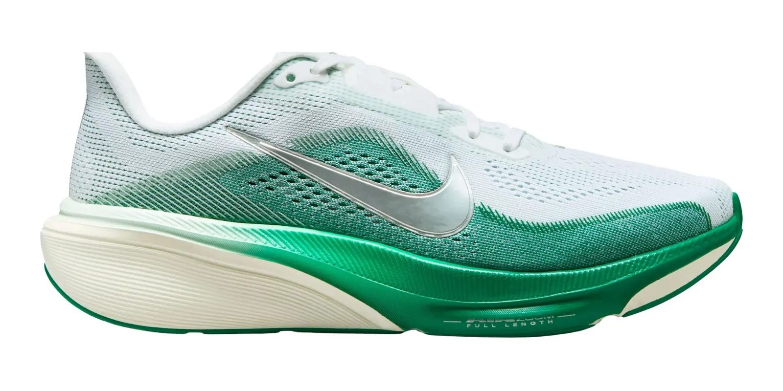Nike Pegasus 42 in White / Metallic Silver-Malachite