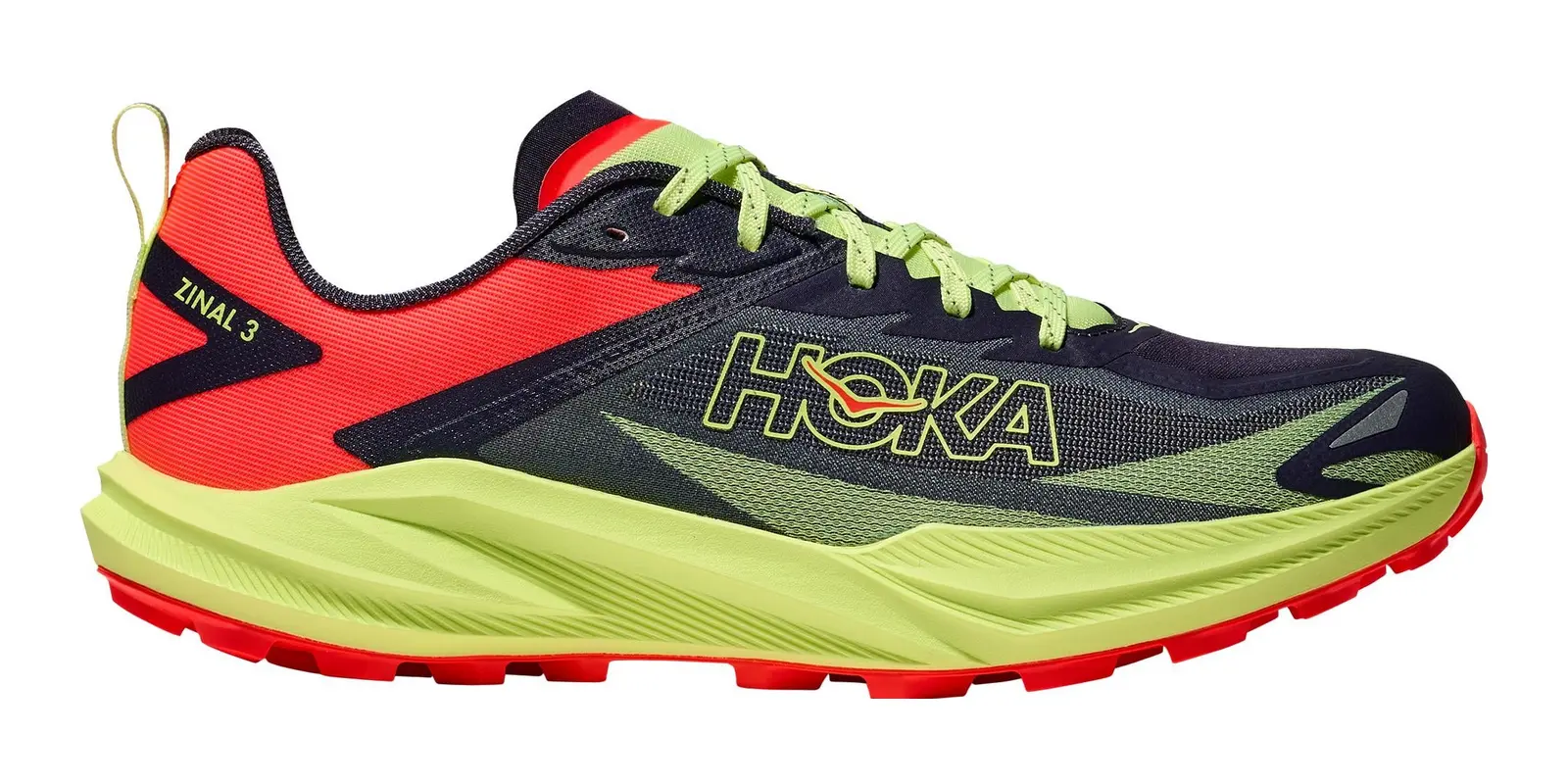 HOKA Zinal 3 in Squid Ink / Neon Yuzu