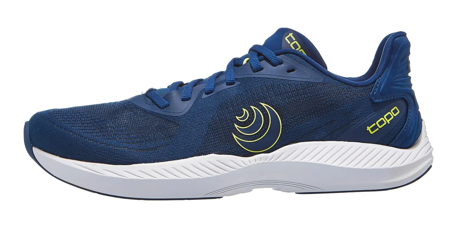 Topo Athletic Fli-Lyte 6 in Navy / Lime