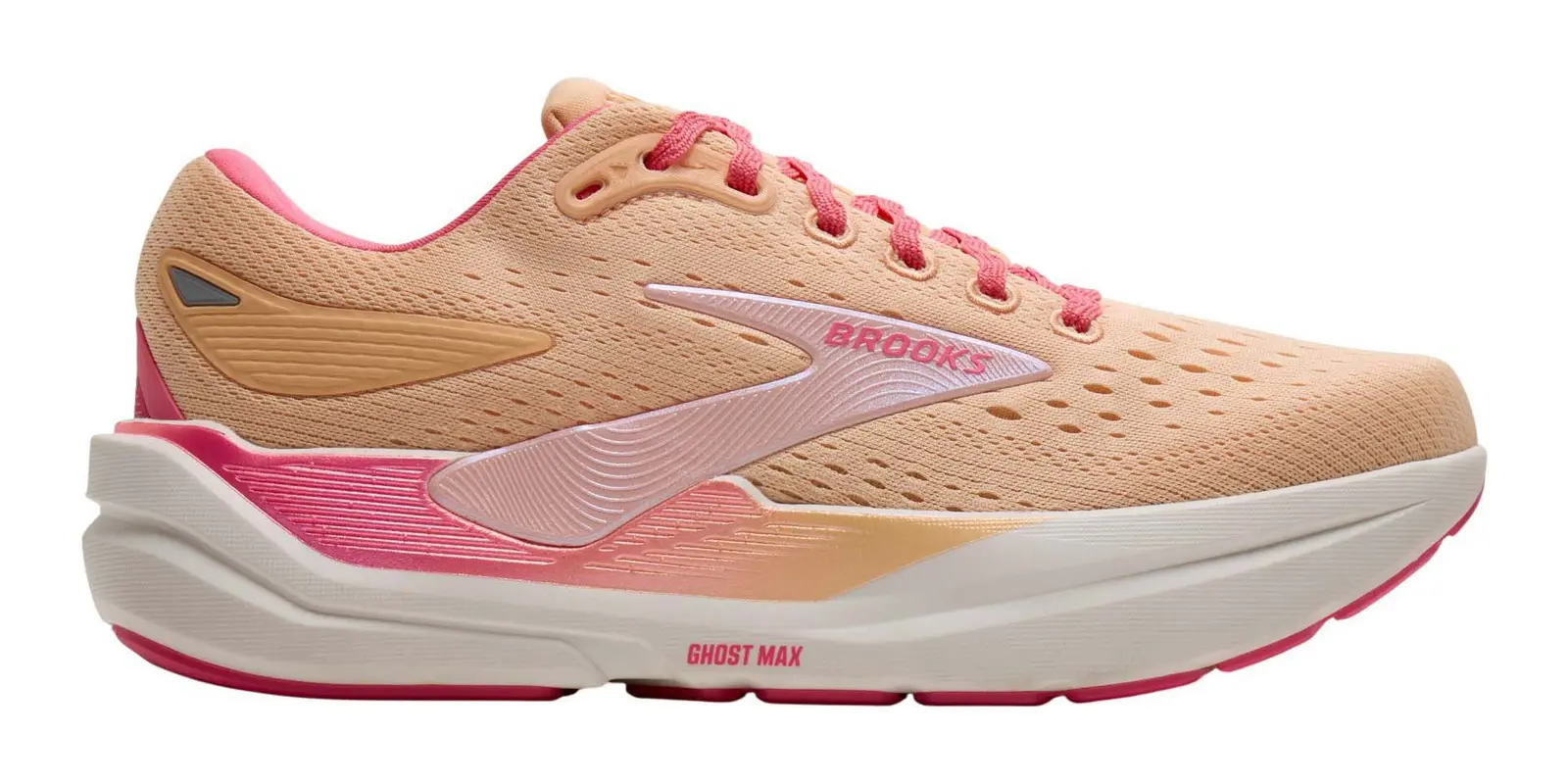 Brooks Ghost Max 3 in Peach / Pink / Sugar