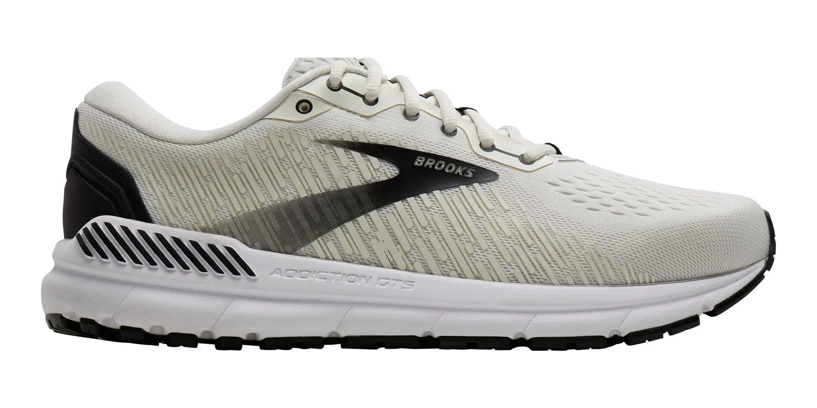 Brooks Addiction 15 in Vaporous Grey / Black / White