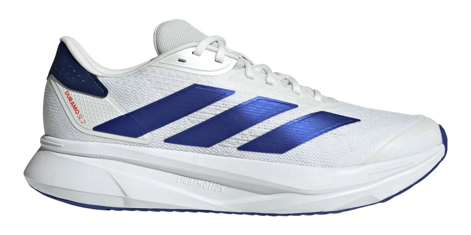 adidas Duramo SL in White / Lucid Blue / Dark Blue
