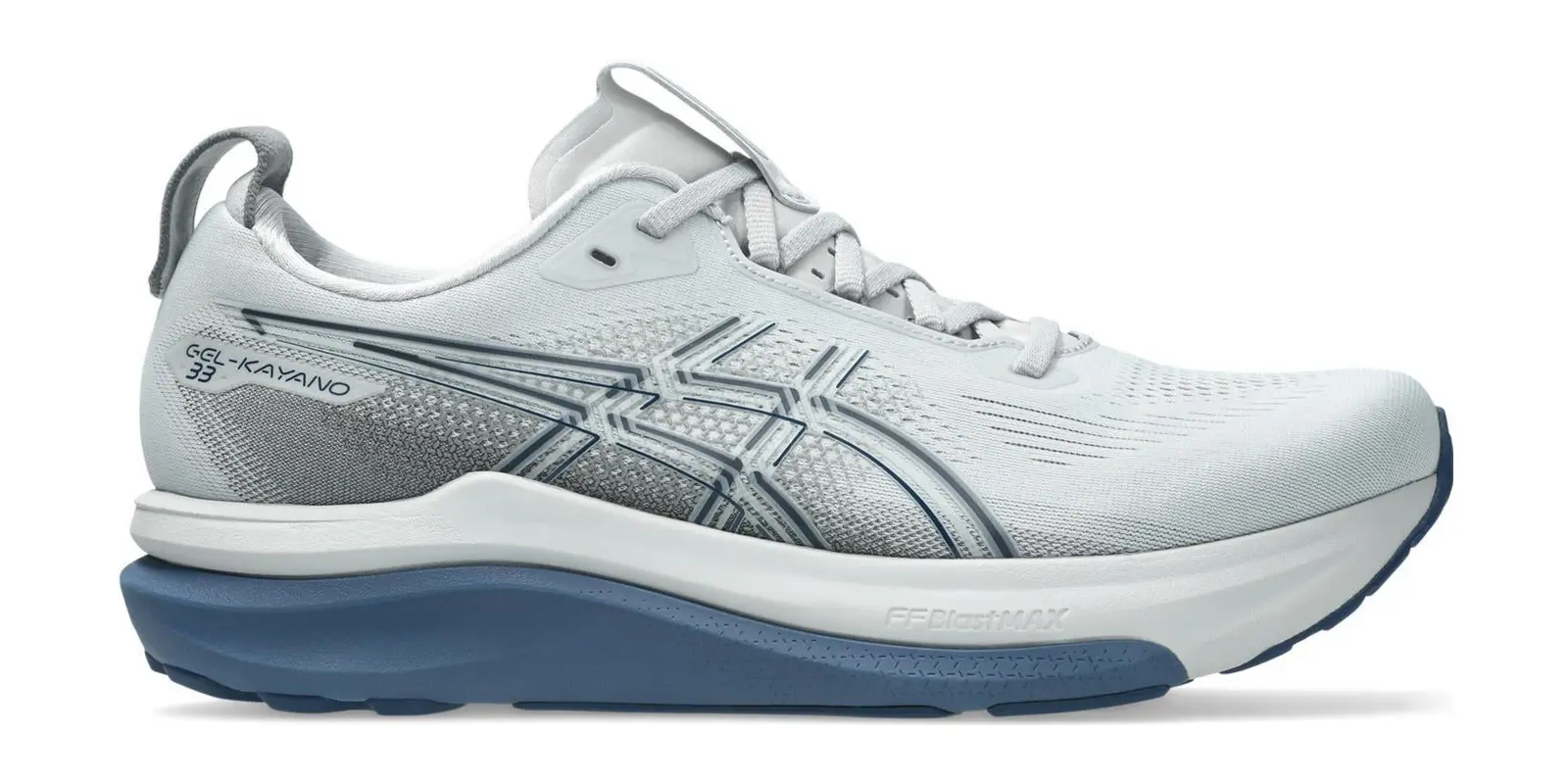 ASICS GEL-Kayano 33 in Piedmont Grey / Midnight