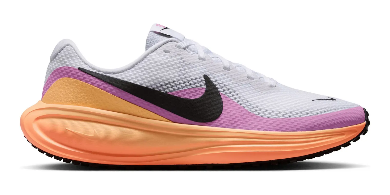 Nike Revolution 8 in White / Black-Tangerine Tint-Orange Pulse