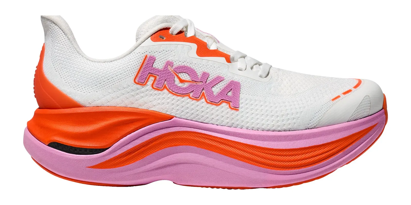 HOKA Skyward X in Green / Pink