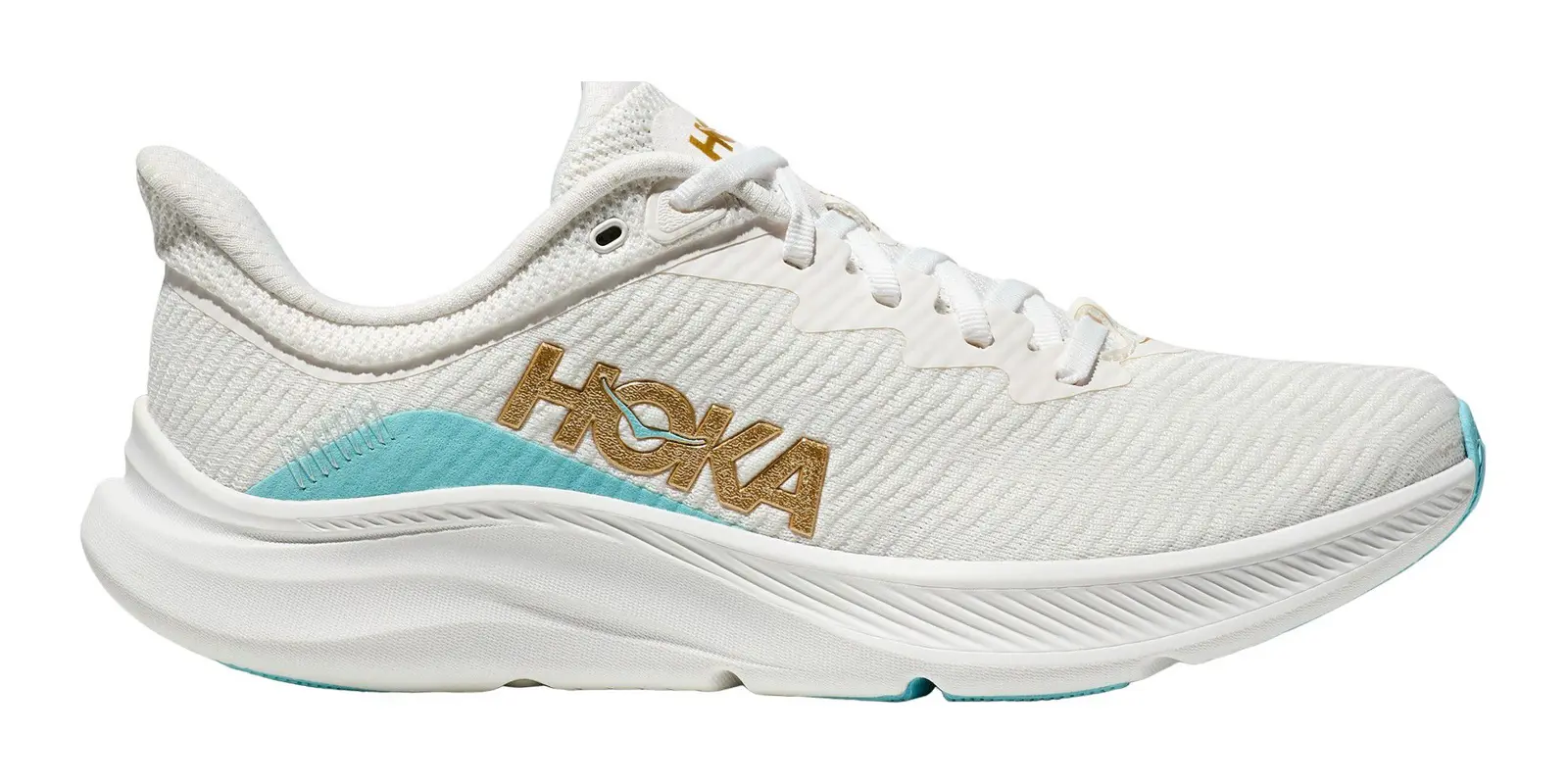 HOKA Solimar in White / Light Blue