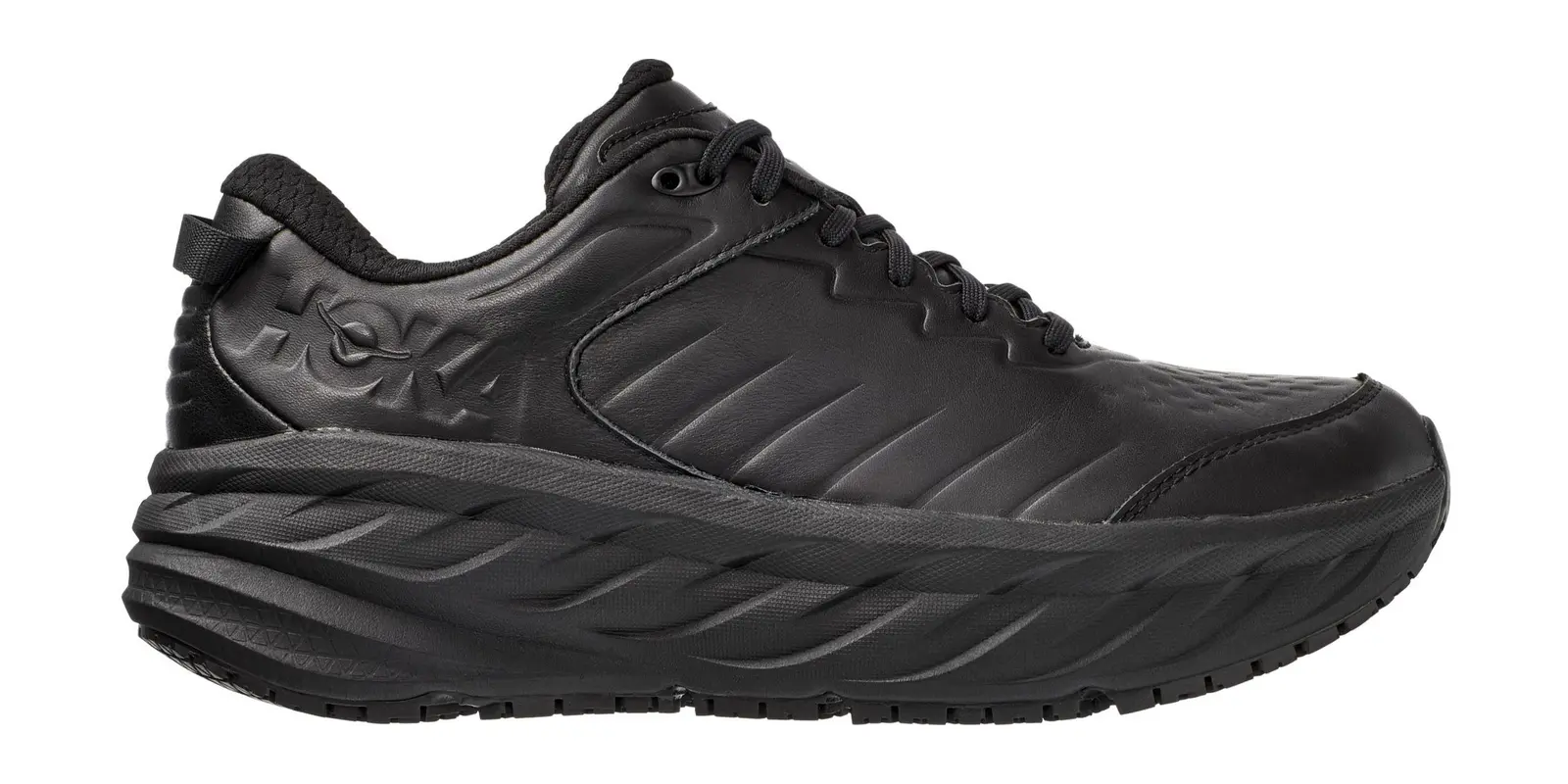 HOKA Bondi SR in Black / White