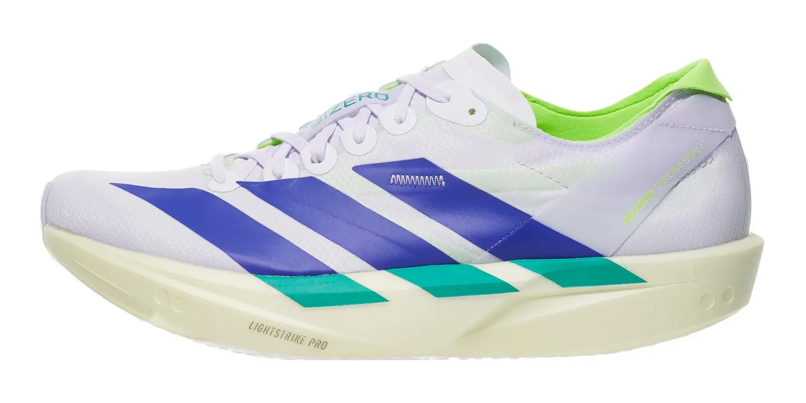 adidas adizero Takumi Sen 11 in Purple / Green